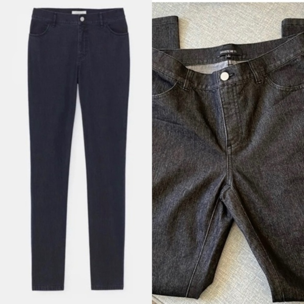 NWOT Lafayette 148 Black Wash Mercer Stretch Jeans | 2 Kick Flare
